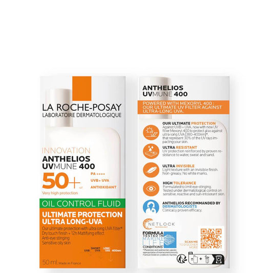 LA ROCHE-POSAY ANTHELIOS OIL CONTROL FLUID SPF50+ FOR OILY BLEMISH-PRONE SKIN - 50ml