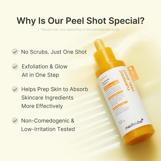 MEDICUBE KOJIC ACID TURMERIC PEEL SHOT - 80ml