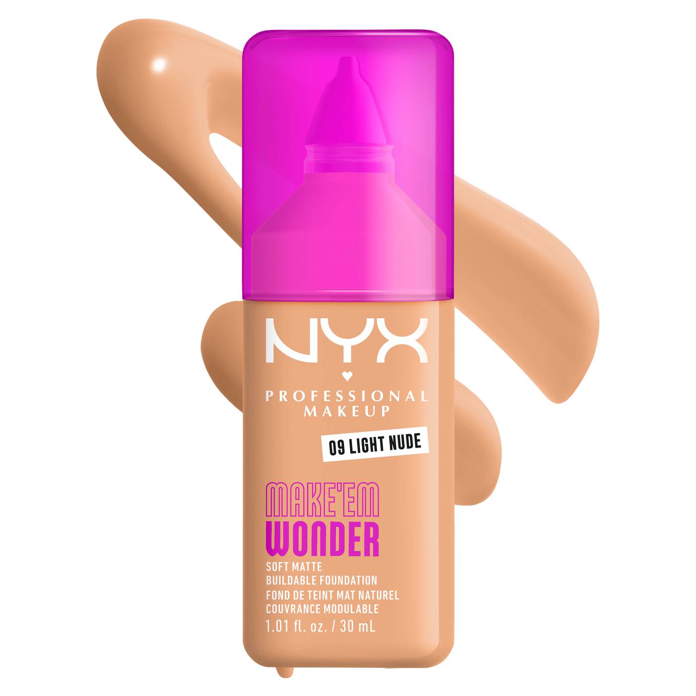 NYX MAKE ‘EM WONDER™ SOFT MATTE BUILDABLE FOUNDATION - 30ml