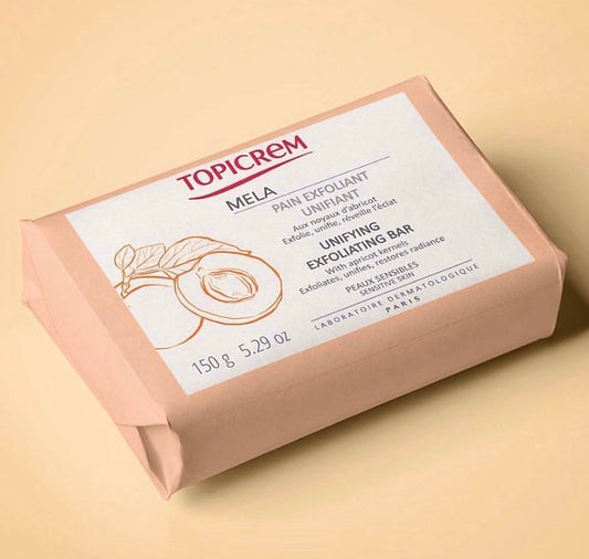 TOPICREM MELA UNIFYING EXFOLIATING BAR SOAP - 150g