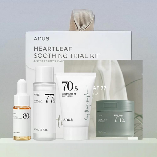 ANUA HEARTLEAF SOOTHING TRIAL KIT - 4 items