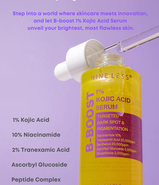 NINELESS B-BOOST 1% KOJIC ACID SERUM - 30ml