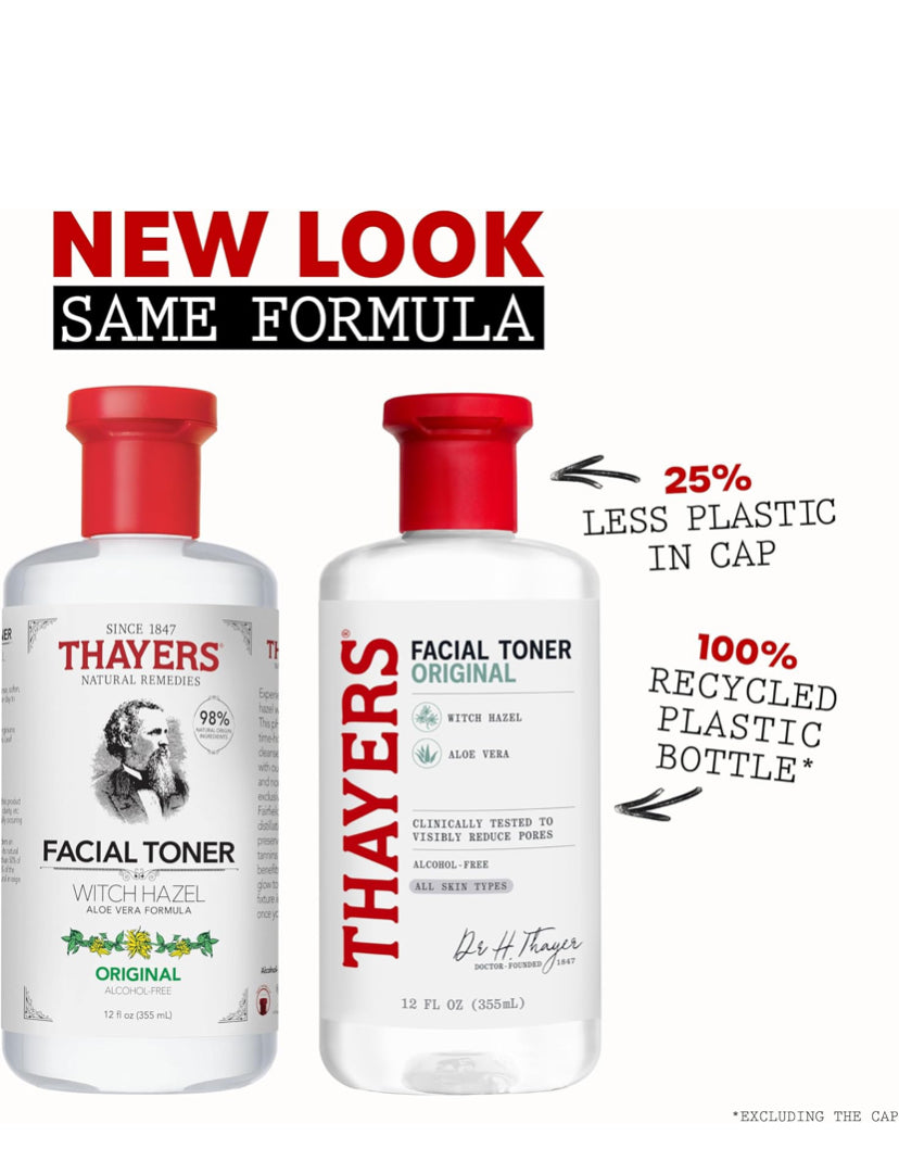 THAYERS ALCOHOL-FREE WITCH HAZEL TONER - 355ml