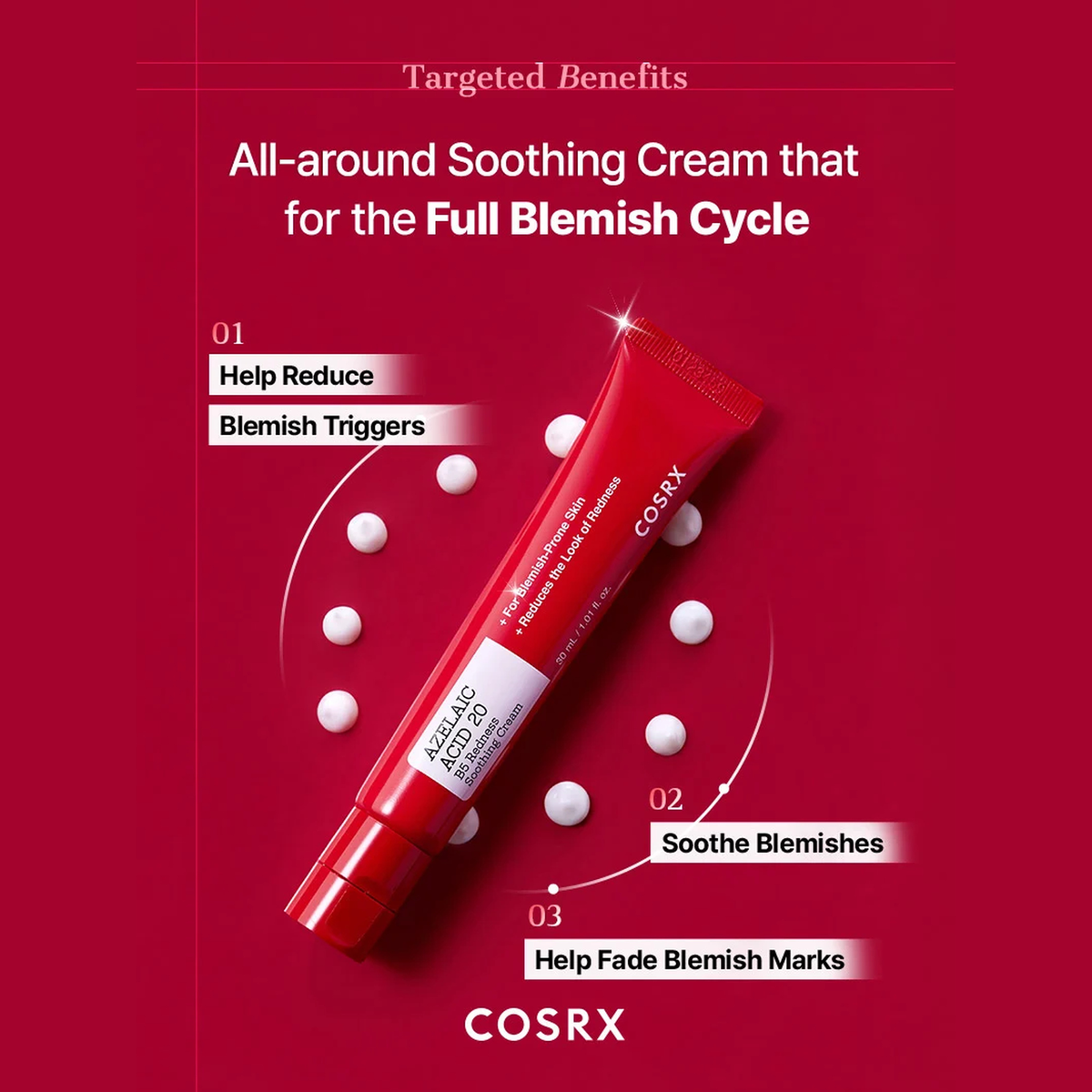 COSRX AZELAIC ACID 20 B5 REDNESS SOOTHING CREAM - 30ml