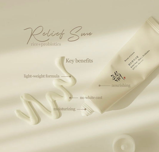 BEAUTY OF JOSEON RELIEF SUN: RICE + PROBIOTICS SPF 50+ PA++++ - 50ml