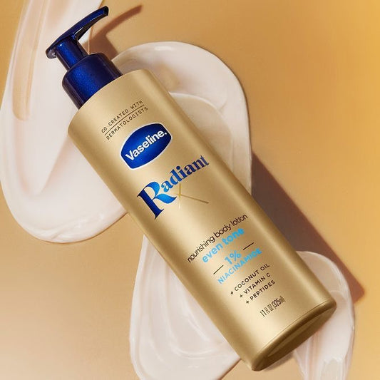 VASELINE RADIANT X EVEN TONE NOURISHING BODY LOTION - 11oz