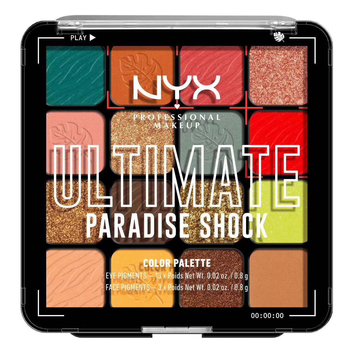 NYX PROFESSIONAL ULTIMATE EYESHADOW PALLETTE - TROPIC SHOCK