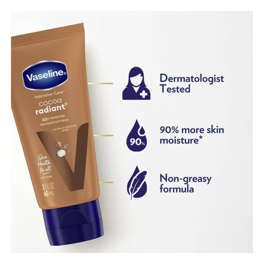 VASELINE INTENSIVE CARE COCOA RADIANT HAND & BODY LOTION - 60ml