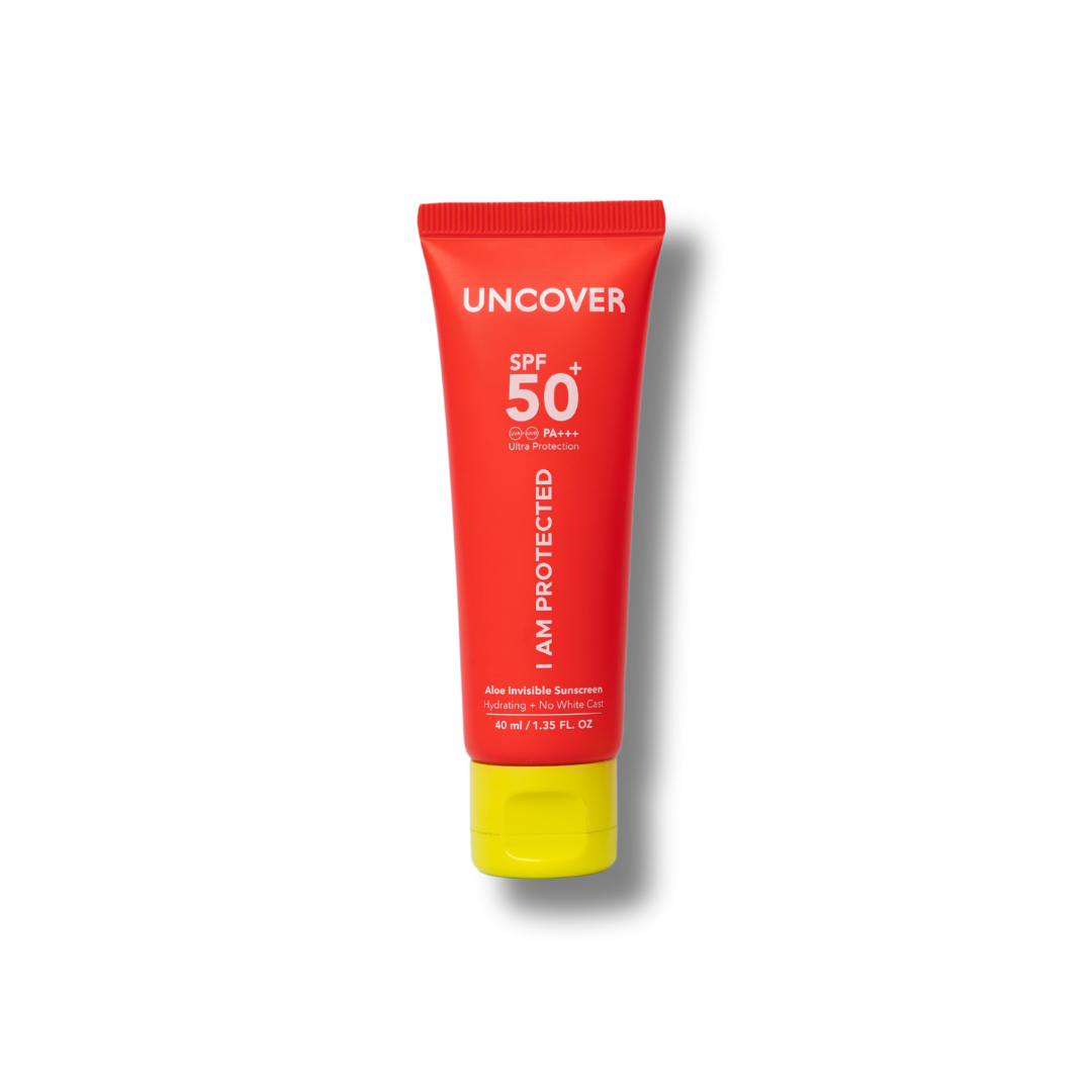 UNCOVER ALOE INVISIBLE SUNSCREEN SPF50+ PA+++ -80ml