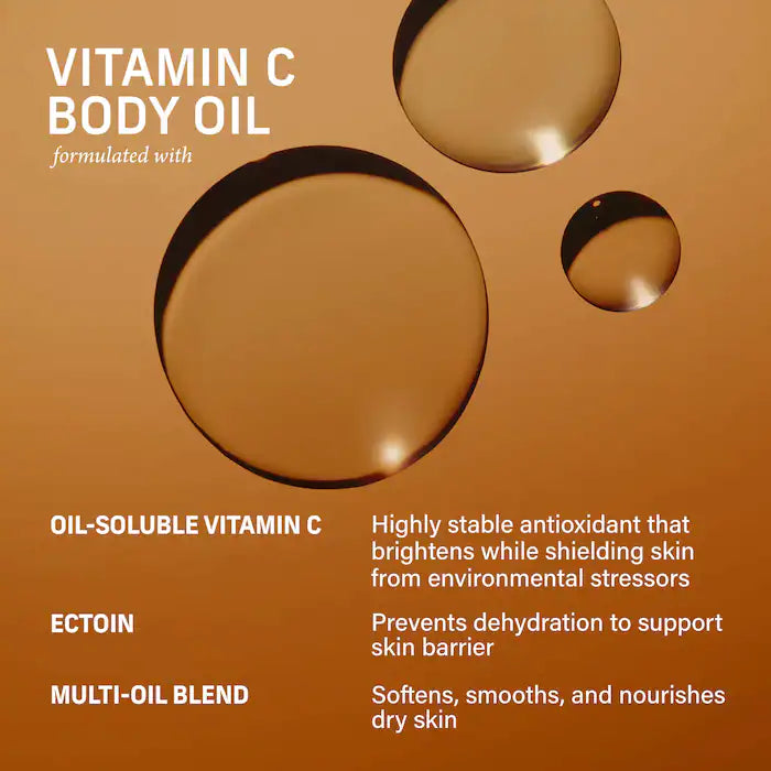 CYKLAR VANILLA VERVE VITAMIN C BODY OIL WITH ECTOIN - 124ml