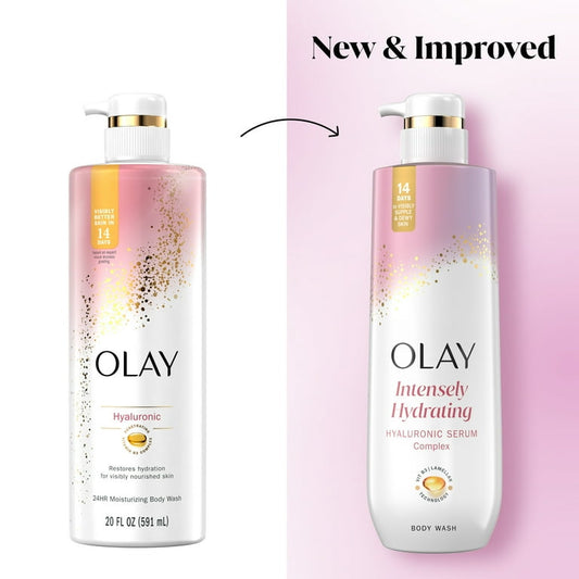 OLAY HYALURONIC ACID HYDRATING BODY WASH - 20oz