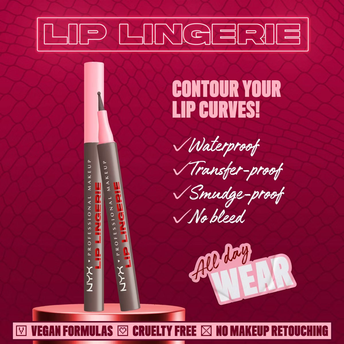 NYX PROFESSIONAL LIP LINGERIE LIP LINER STAIN WILD SIDE