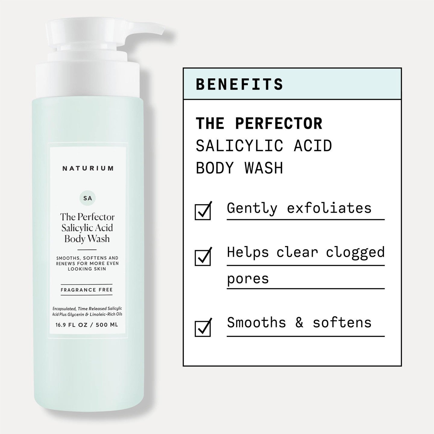 NATURIUM THE PERFECTOR SALICYLIC ACID BODY WASH - 500ml