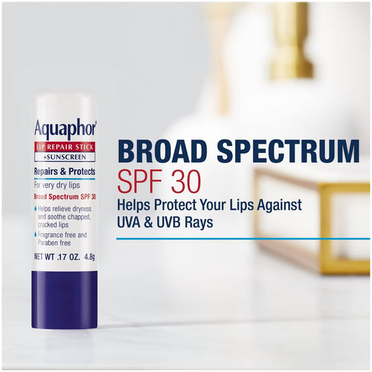 AQUAPHOR LIP BALM REPAIR CHAP STICK SPF30 - 2 in 1 pack