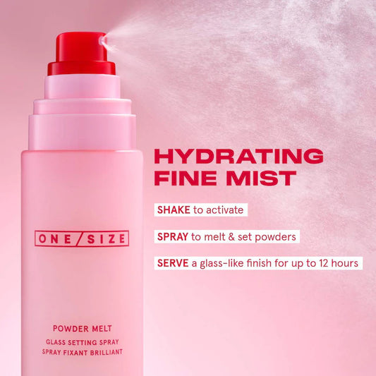 ONE/SIZE BY PATRICK STARR POWDER MELT GLASS SETTING SPRAY - 100ml