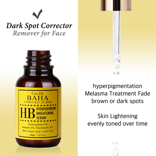 COS DE BAHA 2% HYDROQUINONE + ARBUTIN NIACINAMIDE 4% SERUM - 30ml