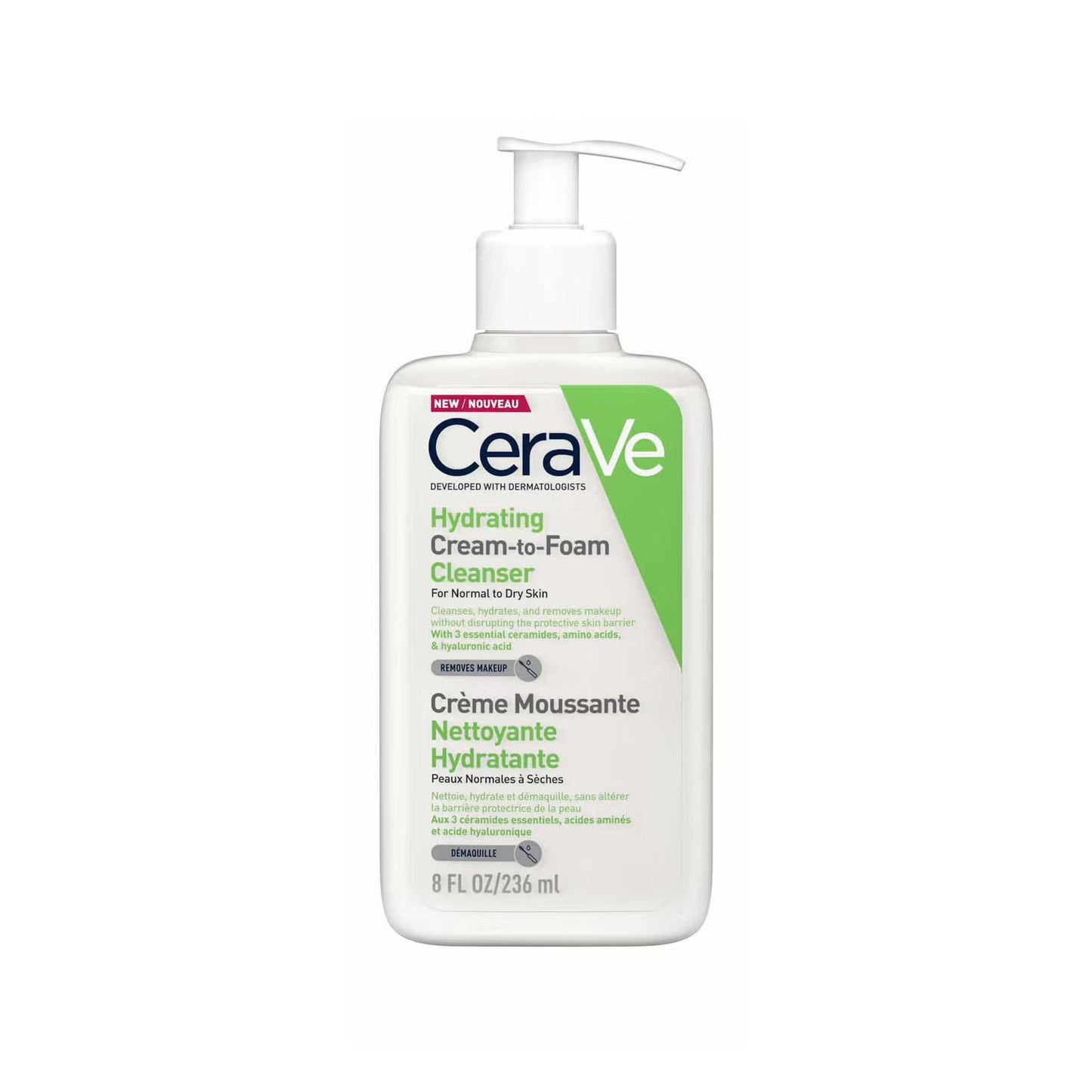 CERAVE CREAM TO FOAM CLEANSER - 8oz