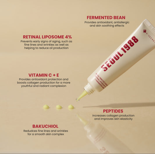 K-SECRET SEOUL 1988 EYE CREAM RETINAL LIPOSOME 4% + FERMENTED BEAN - 30ml