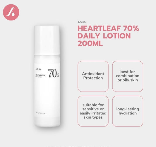 ANUA HEARTLEAF DAILY FACE LOTION - 200ml