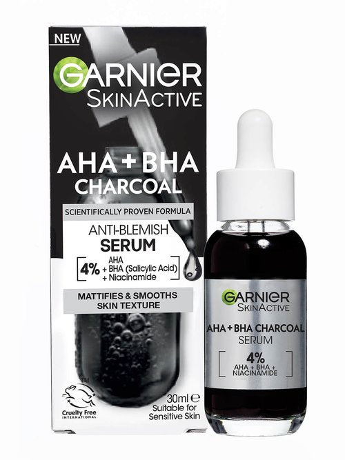 GARNIER PURE ACTIVE AHA BHA CHARCOAL SERUM - 30ml
