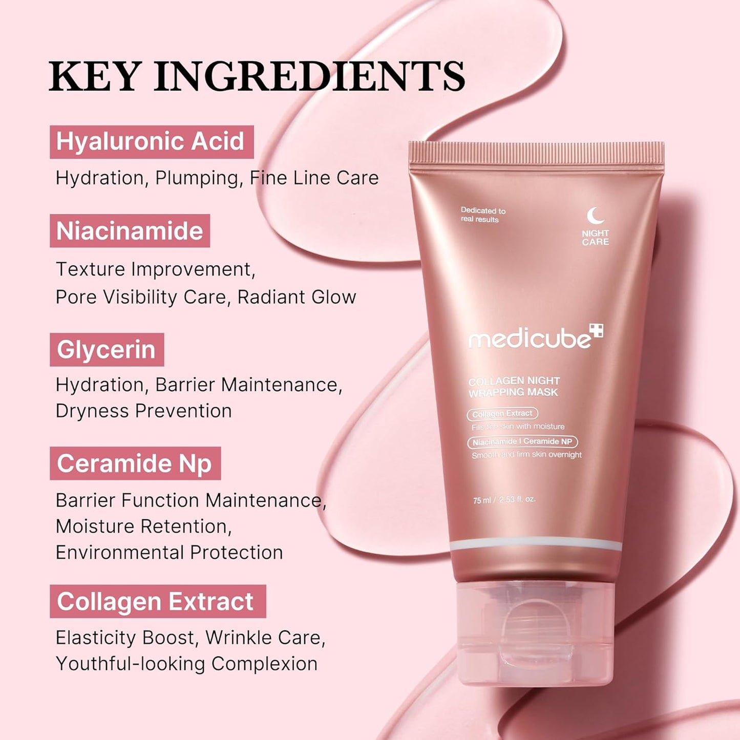 MEDICUBE COLLAGEN NIGHT WRAPPING MASK - 75ml