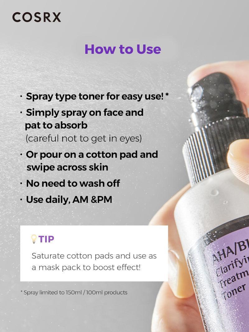 COSRX AHA/BHA CLARIFYING TREATMENT TONER - 150ml