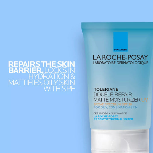 LA ROCHE POSAY TOLERIANE DOUBLE REPAIR MATTE FACE MOISTURIZER FOR OILY & COMBINATION SKIN SPF 30 - 100ml