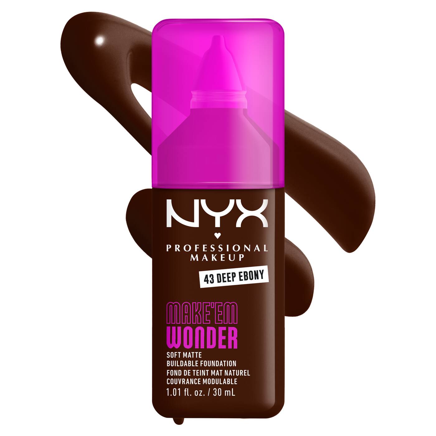 NYX MAKE ‘EM WONDER™ SOFT MATTE BUILDABLE FOUNDATION - 30ml
