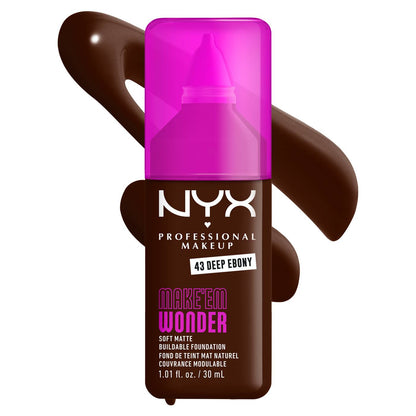 NYX MAKE ‘EM WONDER™ SOFT MATTE BUILDABLE FOUNDATION - 30ml