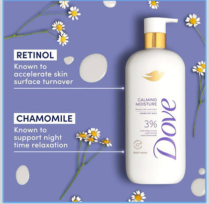 DOVE CALMING MOISTURE RENEWING SERUM BODY WASH 18.5oz
