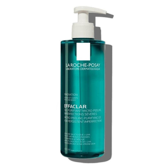 LA ROCHE POSAY EFFACLAR MICRO-PEELING PURIFYING GEL CLEANSER(WITH SALICYLIC ACID FOR FACE AND BODY)  - 400ml