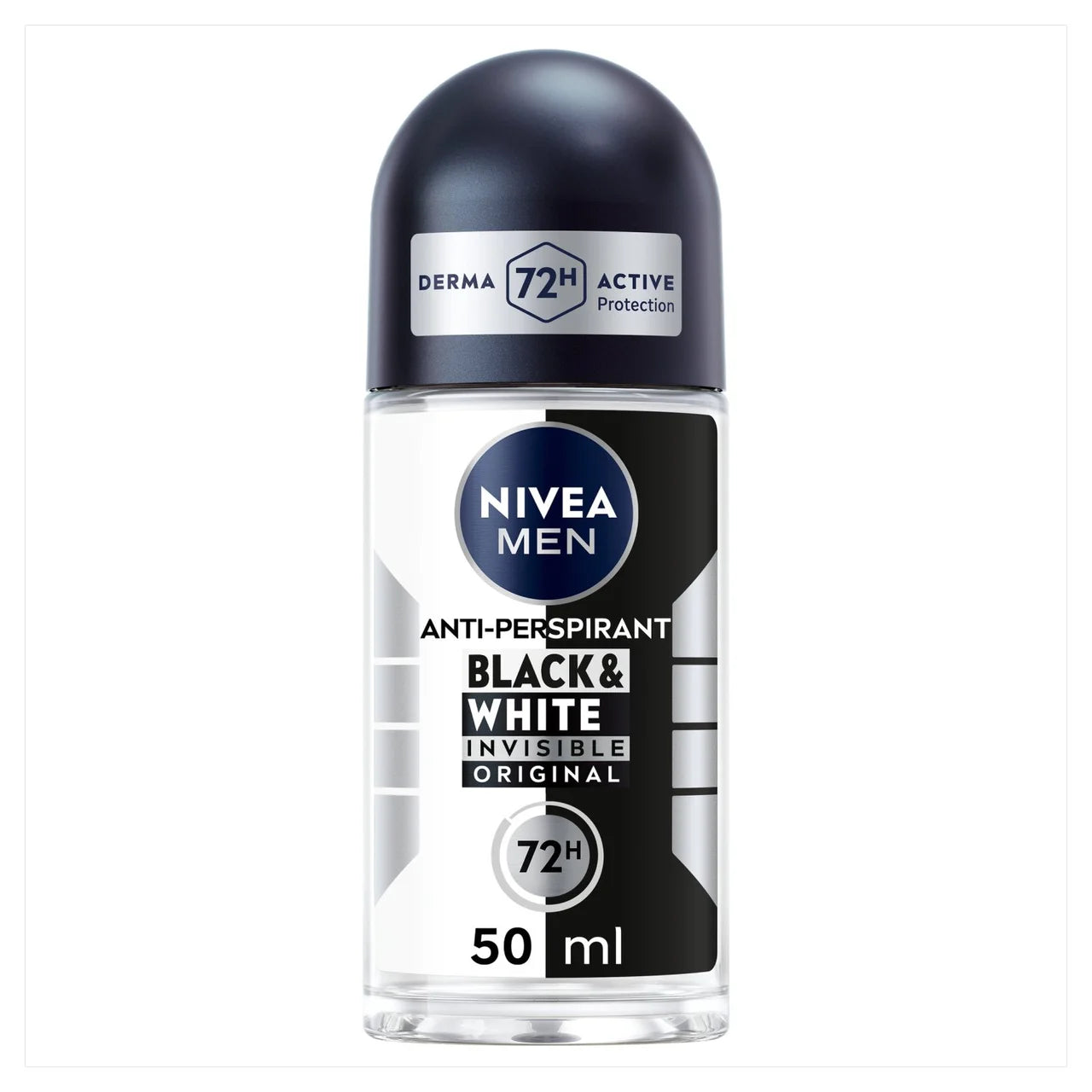 NIVEA MEN BLACK & WHITE ORIGINAL 72H ANTI-PERSPIRANT DEODORANT ROLL ON - 50ml