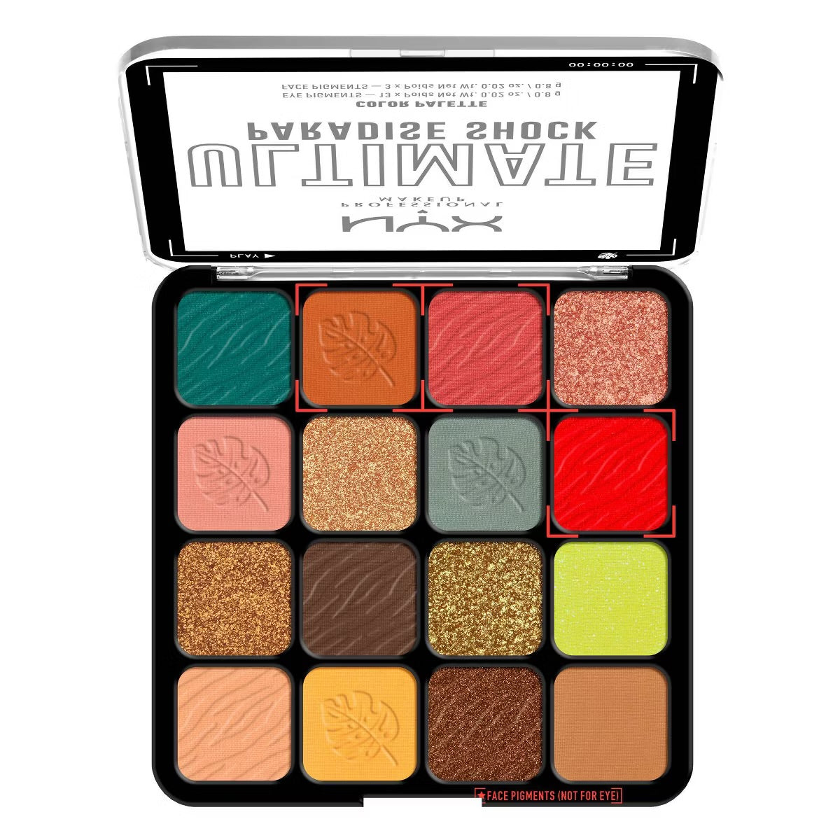 NYX PROFESSIONAL ULTIMATE EYESHADOW PALLETTE - TROPIC SHOCK