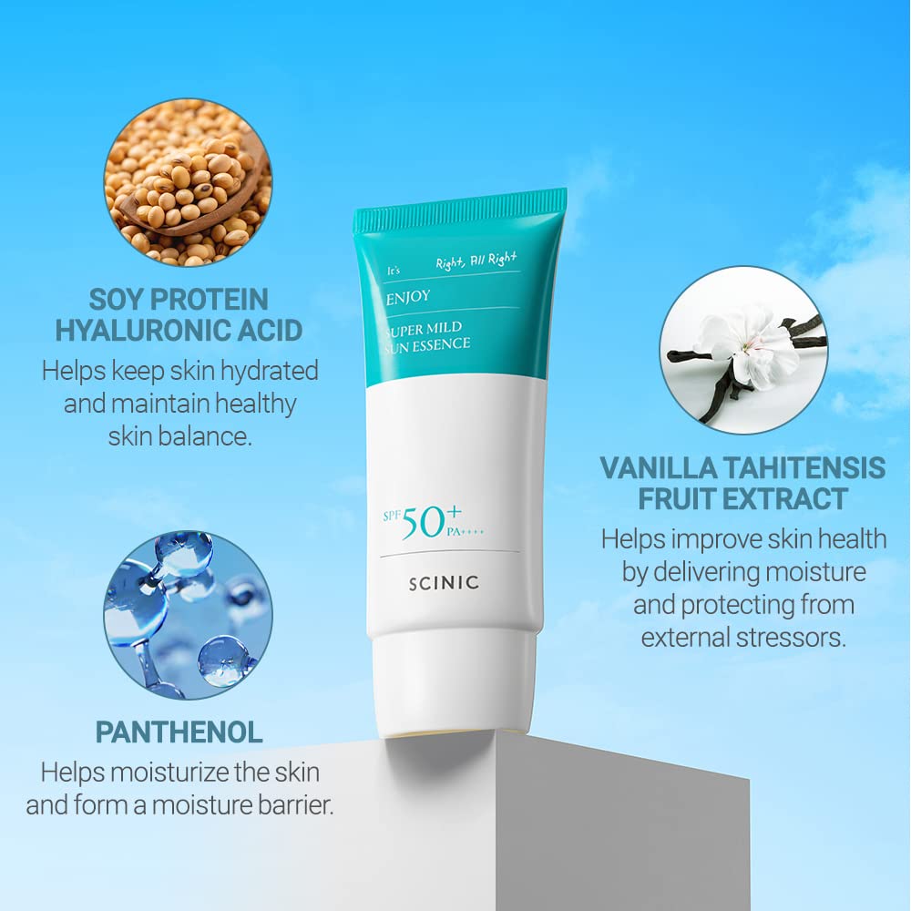 SCINIC ENJOY SUPER MILD SUN ESSENCE SPF50+ PA++++ - 50ml