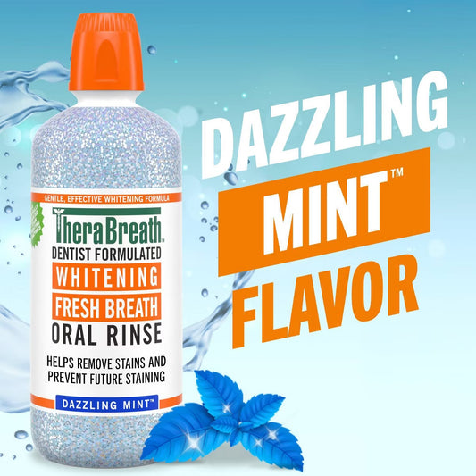 THERABREATH WHITENING DAZZLING MINT MOUTHWASH - 1L