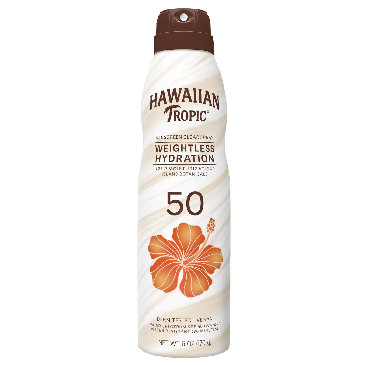 HAWAIIAN TROPIC SILK HYDRATION WEIGHTLESS SUNSCREEN SPRAY SPF50