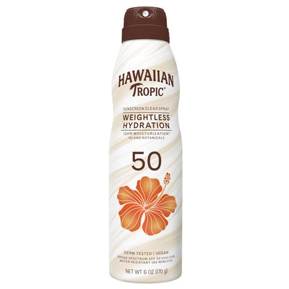 HAWAIIAN TROPIC SILK HYDRATION WEIGHTLESS SUNSCREEN SPRAY SPF50