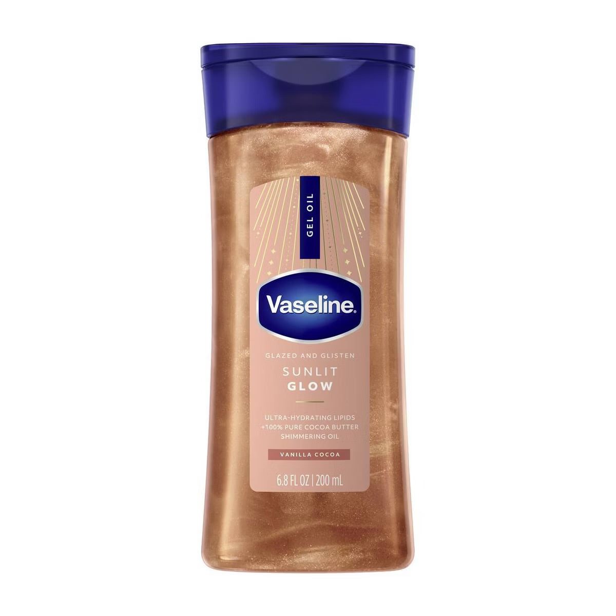 VASELINE SUNLIT GLOW SHIMMERING GEL BODY OIL - 200ml