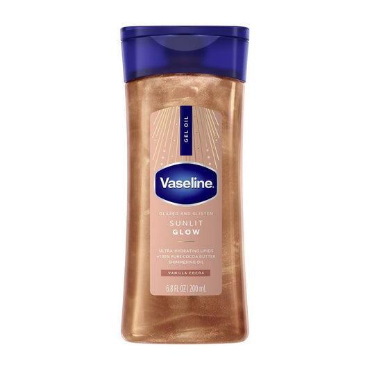VASELINE SUNLIT GLOW SHIMMERING GEL BODY OIL - 200ml