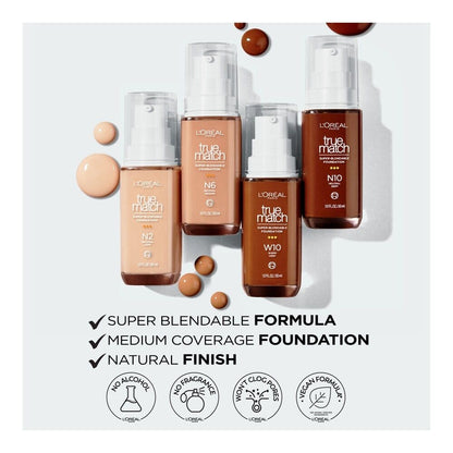 L’ORÉAL TRUE MATCH SUPER BENDABLE FOUNDATION- 30ml