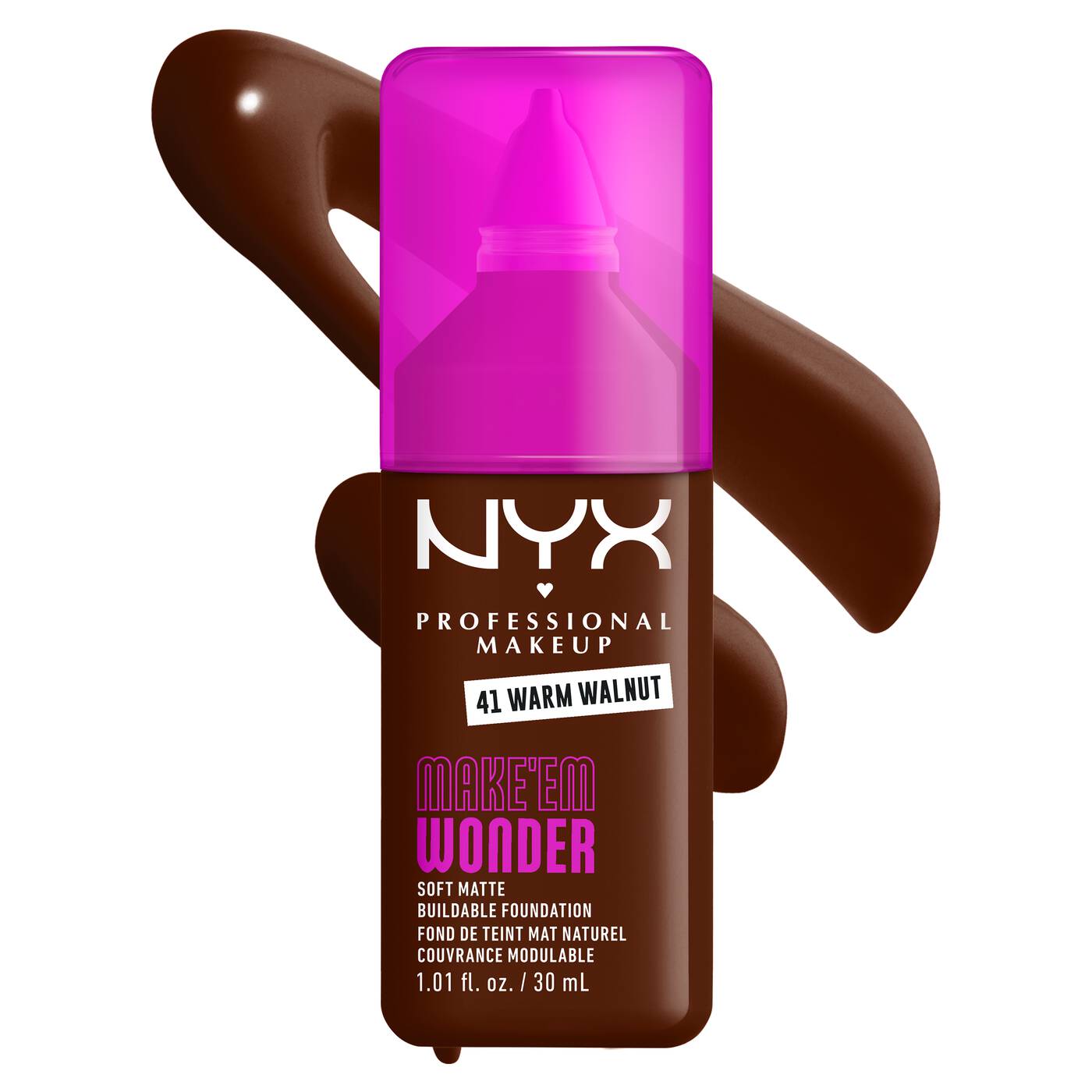 NYX MAKE ‘EM WONDER™ SOFT MATTE BUILDABLE FOUNDATION - 30ml
