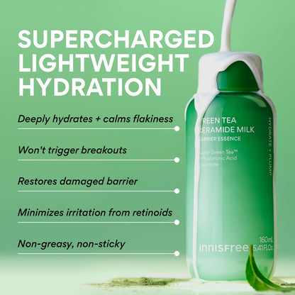 INNISFREE GREEN TEA CERAMIDE MILK BARRIER ESSENCE -