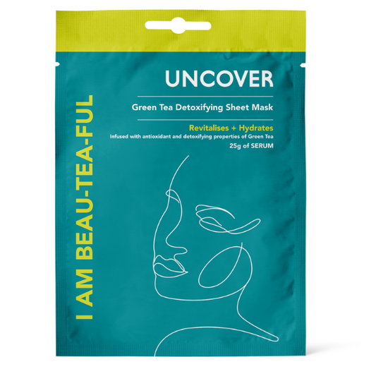 UNCOVER I AM BEAUTIFUL GREEN TEA SHEET MASK