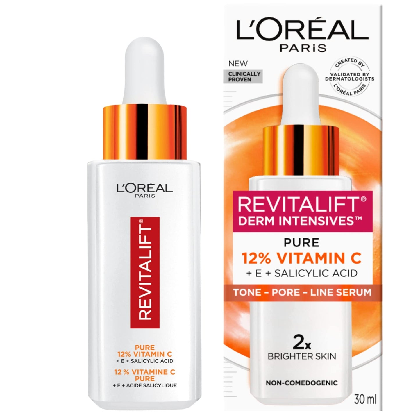 L’ORÉAL PARIS 12% PURE VITAMIN C + E + SALICYLIC ACID SERUM - 30ml