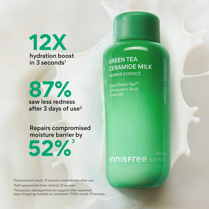 INNISFREE GREEN TEA CERAMIDE MILK BARRIER ESSENCE -