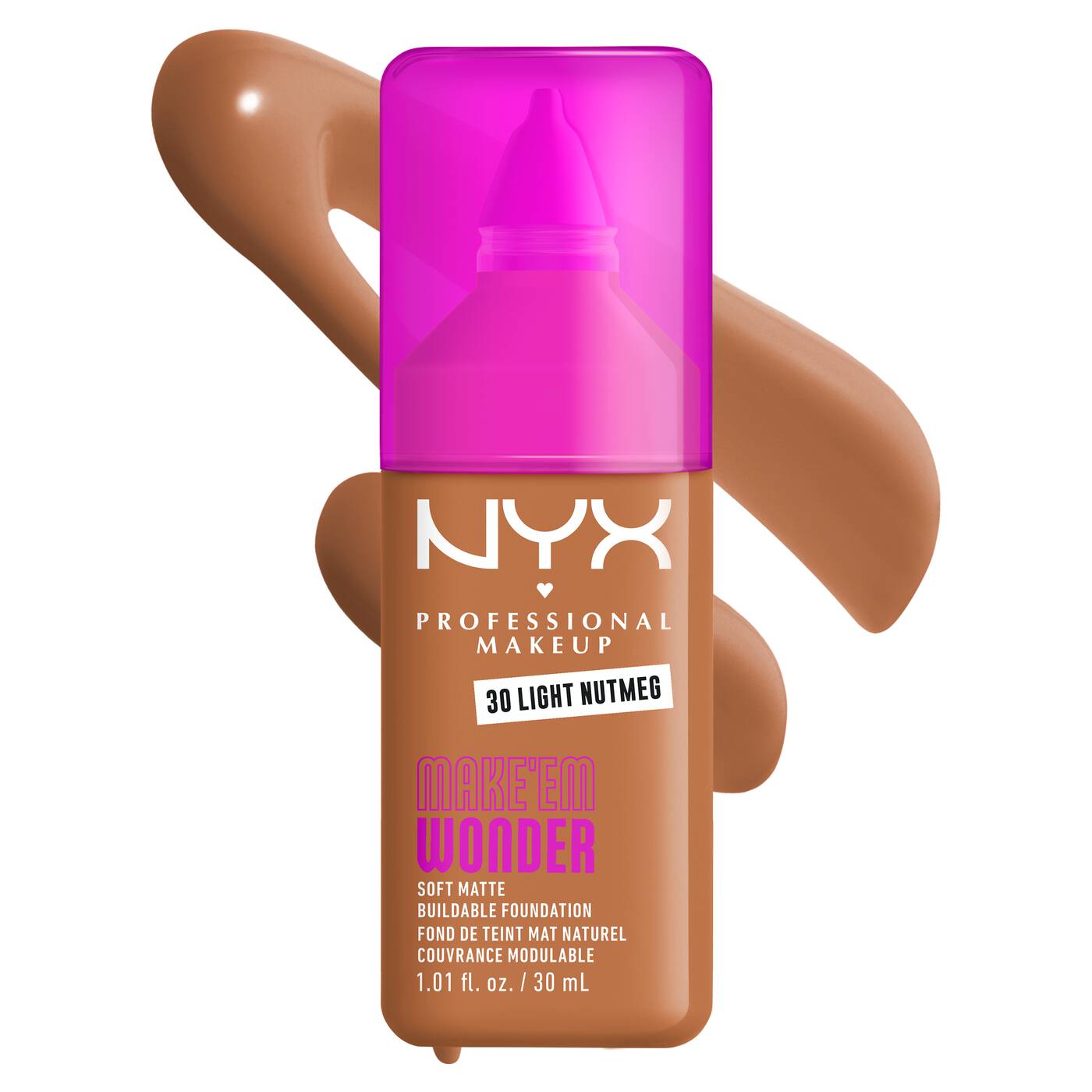 NYX MAKE ‘EM WONDER™ SOFT MATTE BUILDABLE FOUNDATION - 30ml