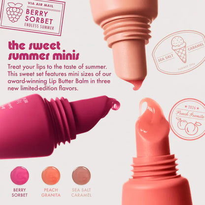 SUMMER FRIDAYS THE SWEET SUMMER MINI LIP BUTTER BALM TRIO SET