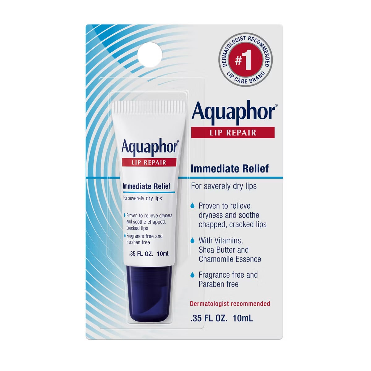AQUAPHOR IMMEDIATE RELIEF LIP REPAIR BALM - 10ml