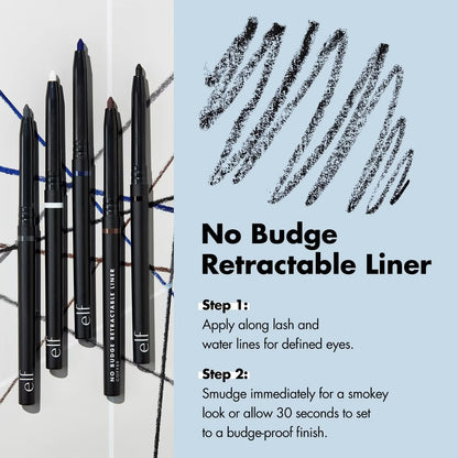 ELF NO BUDGE RETRACTABLE WATERPROOF EYELINER