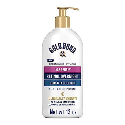 GOLD BOND AGE RENEW RETINOL OVERNIGHT BODY & FACE LOTION